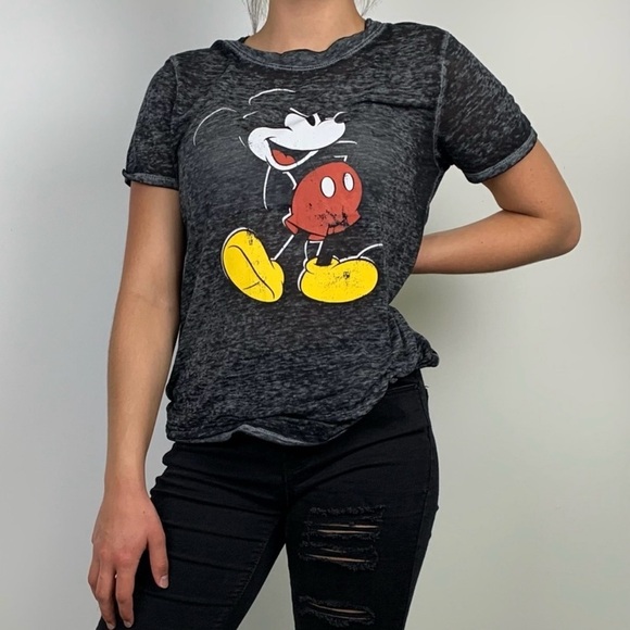 Disney Mickey Mouse Burnout Tee - Picture 2 of 6